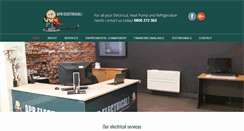 Desktop Screenshot of apbelectricalheatpumpsandrefrigeration.co.nz